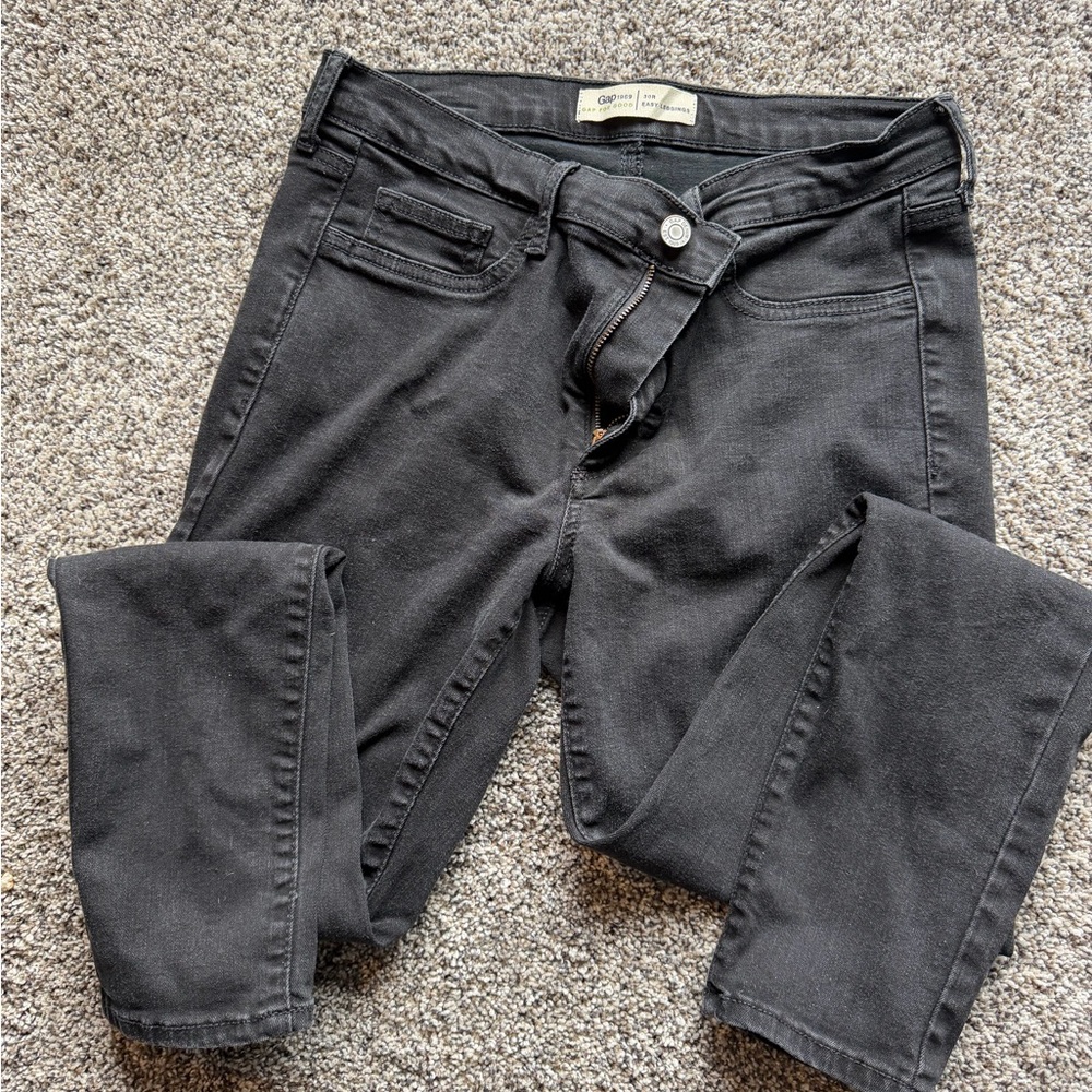 GAP Women's Dark Gray Straight Leg Jeans